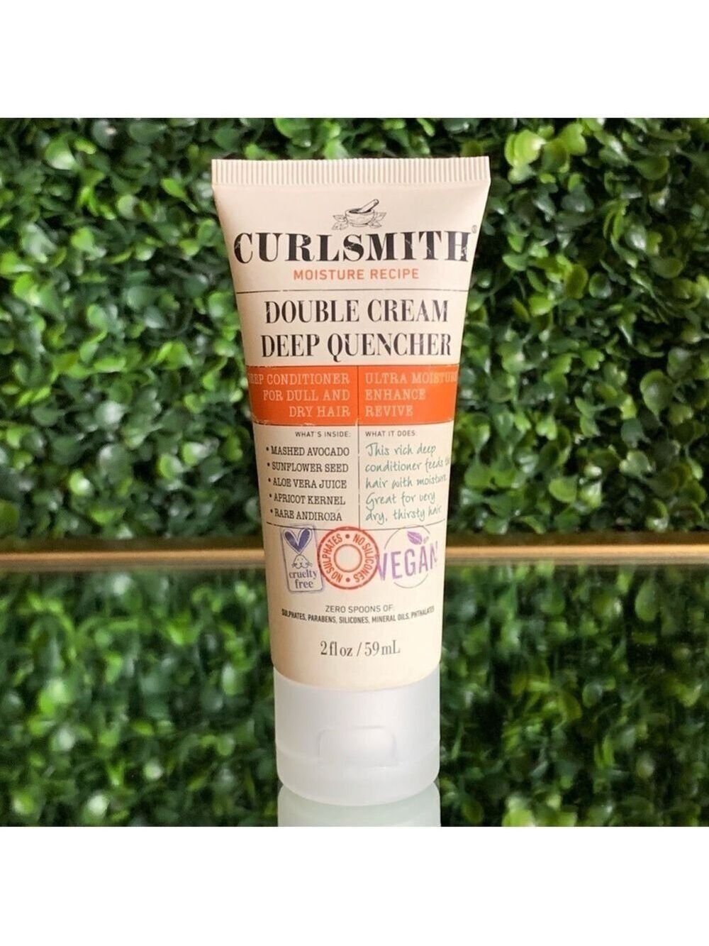 Curlsmith Double Cream Deep Quencher for Dry Dull Hair | NEW | 59 mL
